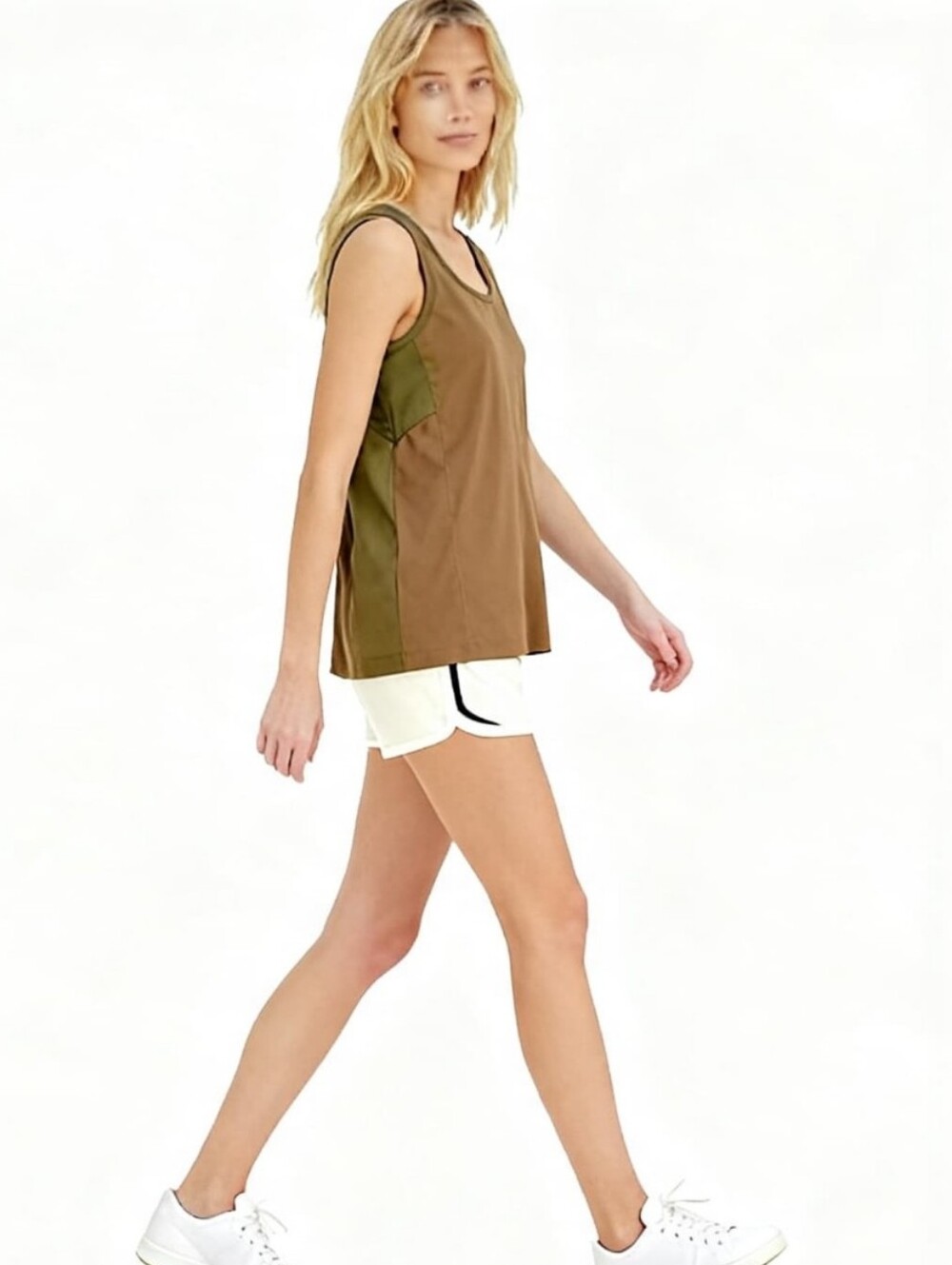Athleta Passenger Tank Top In Army Green Size S
